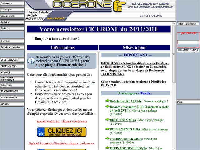 Newsletter hebdomadaire
